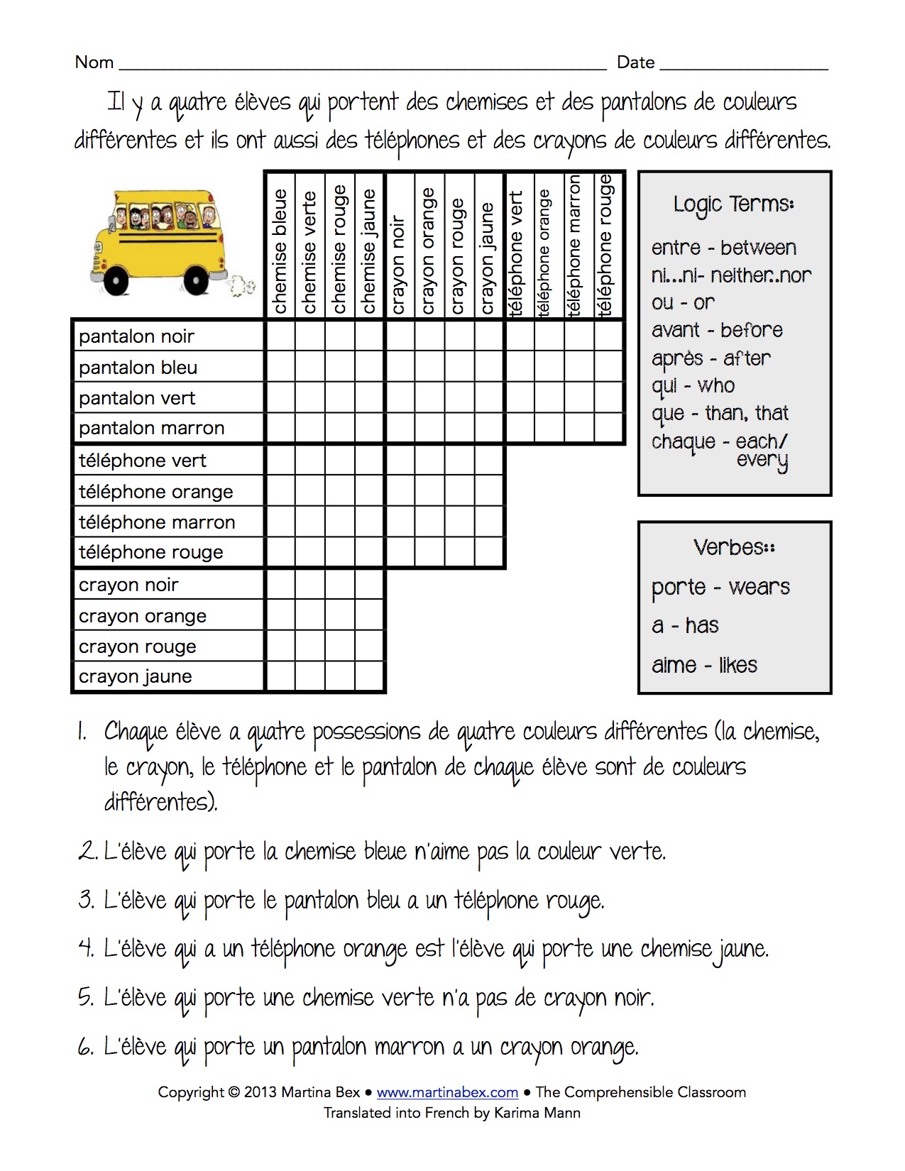 solve logic table puzzles